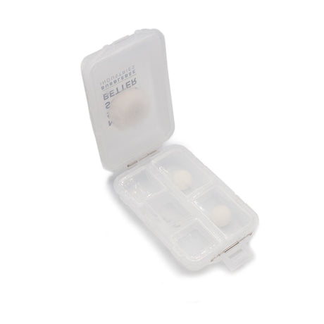 White Windbubble, foams, cable saver, inside Accessories Case, on a white background