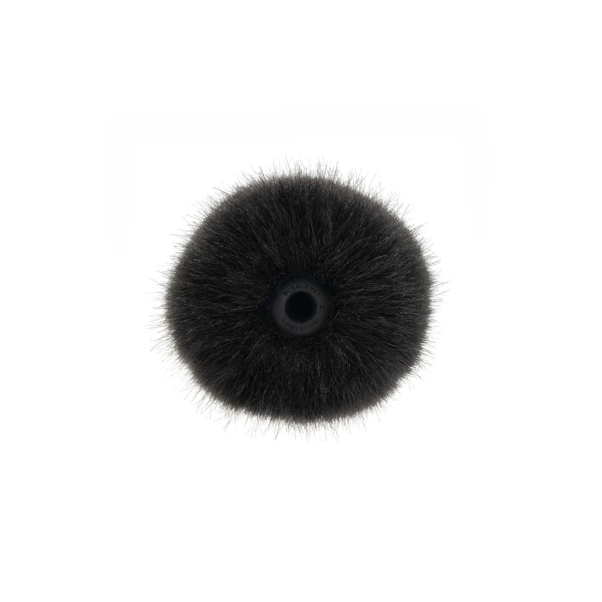 Bubblebee Industries Black Windkiller SE for DPA 4098, rubber mount view, on a white background
