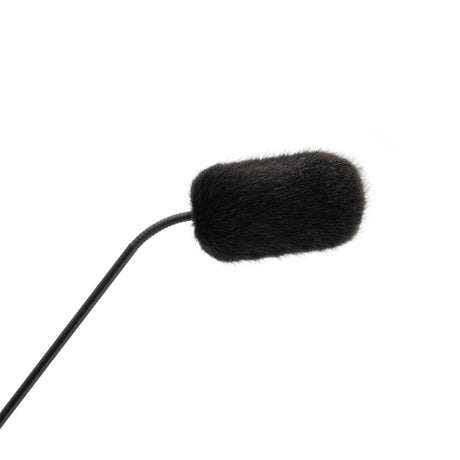 Bubblebee Industries Black Windkiller SE for DPA 4098, on a mic, on a white background