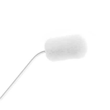 Bubblebee Industries White Windkiller SE for DPA 4098, on a mic, on a white background