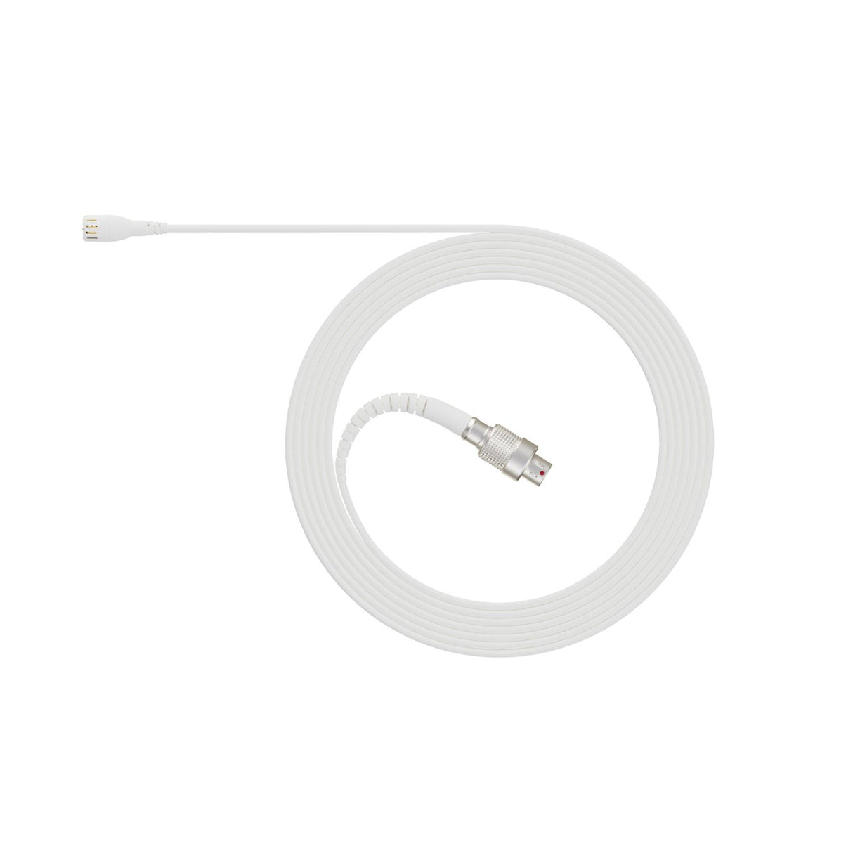 DPA 2061 white 3-pin lemo, on a white background.