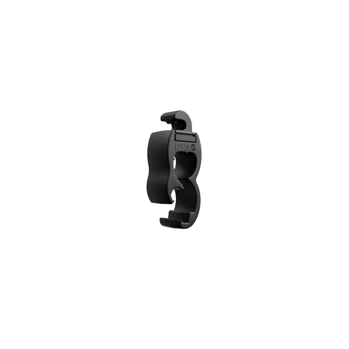 DPA-D-CLIP side-angled view, on a white background.