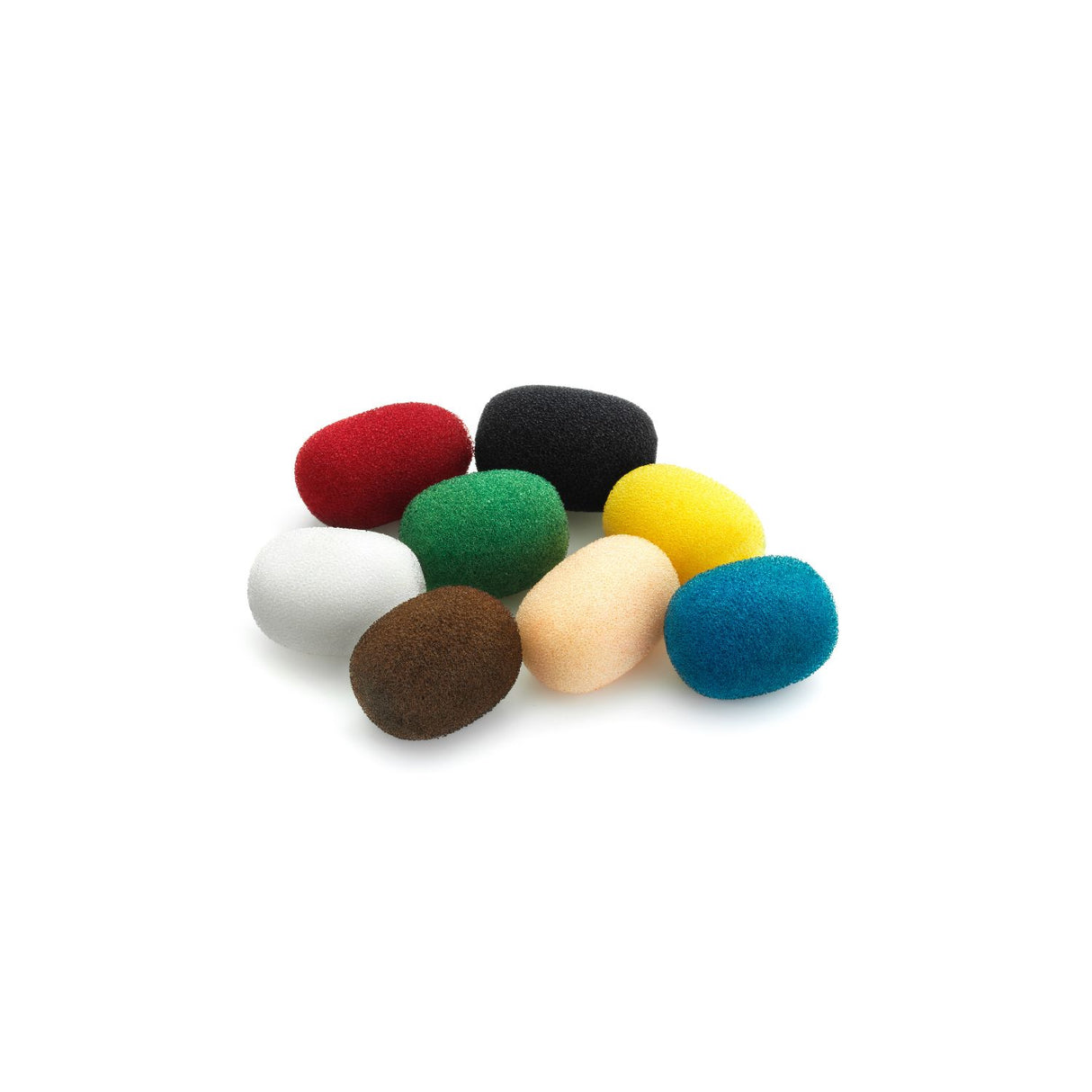 DPA DUA0570 foam windscreen, colour mix, on a white background