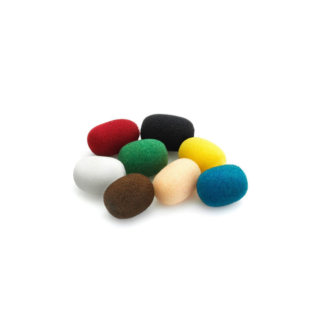 DPA DUA0570 foam windscreen, colour mix, on a white background