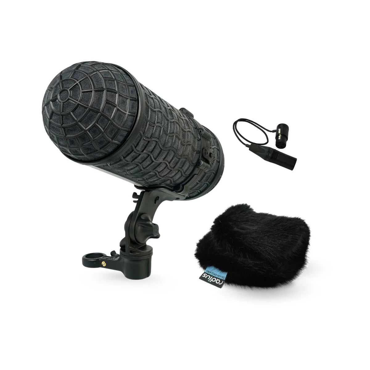 RADIUS Mini-ALTO 180 & RAD-2 Kit Black Fur with 3-Pin XLR Cable