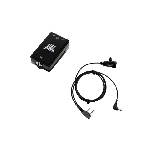 mixtwojacks with Kenwood cable on a white background.