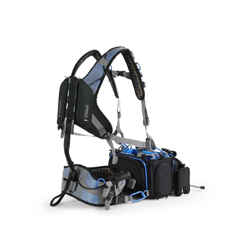 OR-445 Sound Bag Harness attached to a bag, on a white background.