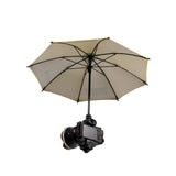 OR-590 open umbrella, inside view, on a camera, on a white background.