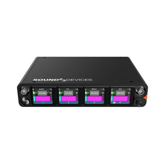 Sound Devices Astral ARX8 front view, on a white background.