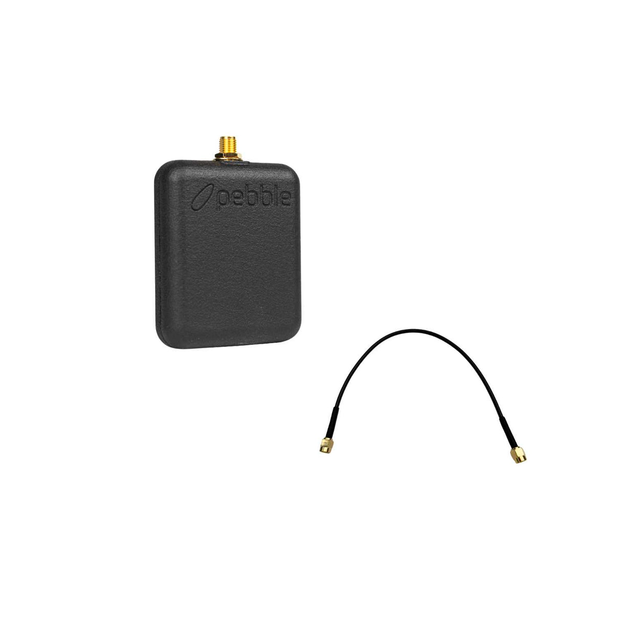 Viviana Pebble with SMA to SMA cable, on a white background.