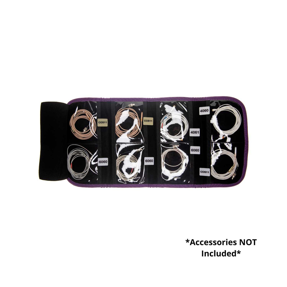 Purple Viviana 8NP Bag with contents inside, on a white background.