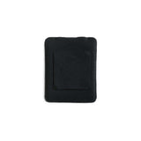 Black Large Belt Puffy Pouch on a white background.