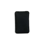 Black Mini Belt Puffy Pouch on a white background.