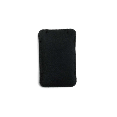 Black Mini Belt Puffy Pouch on a white background.