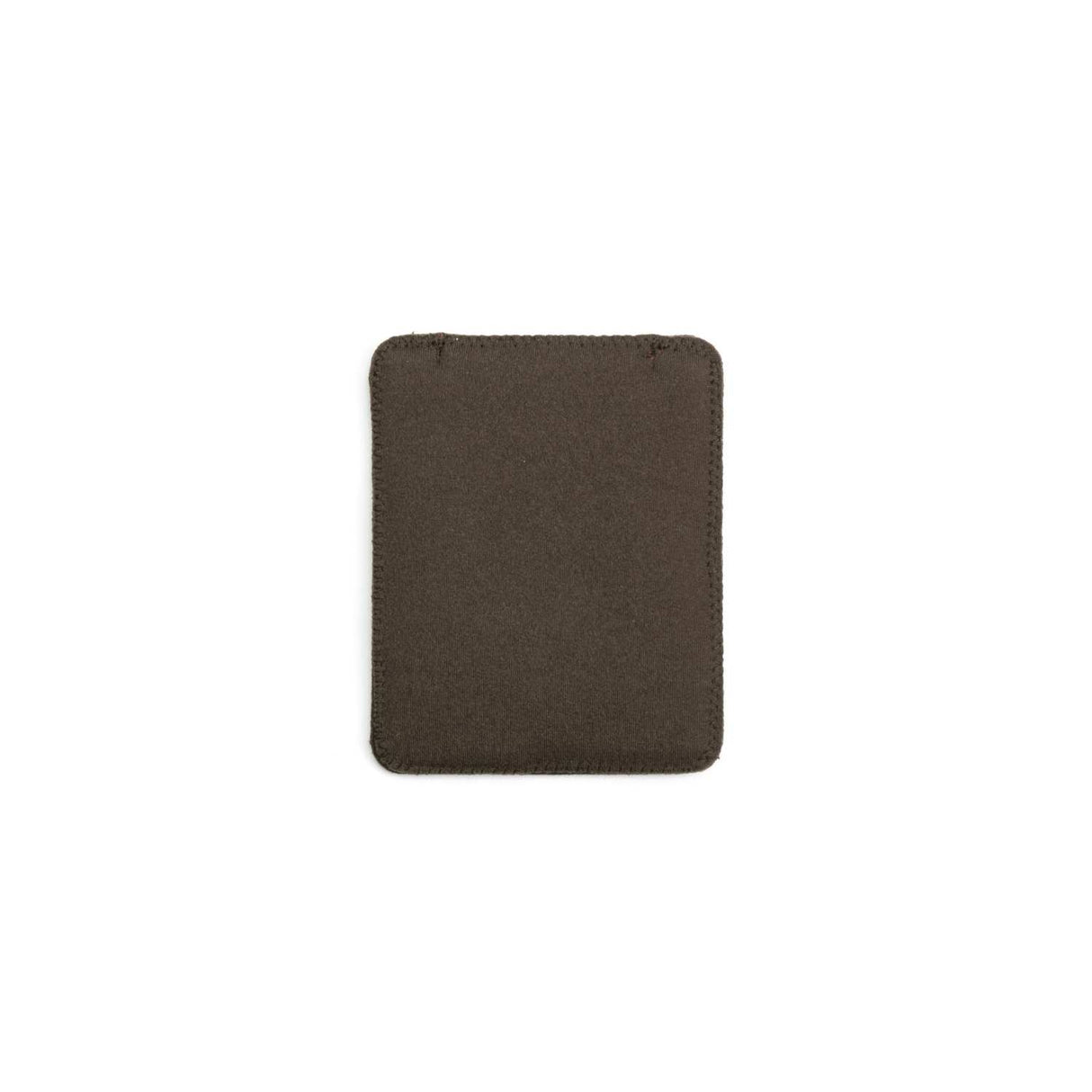 Brown Small Belt Puffy Pouch on a white background.