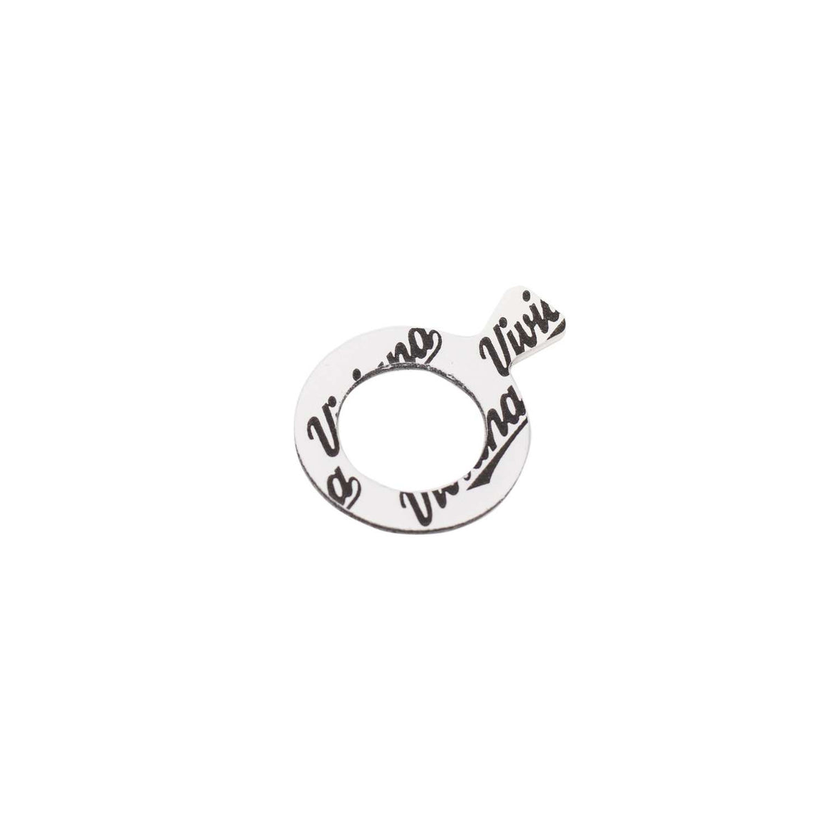 Viviana Round Dot with hole on a white background.