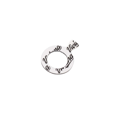 Viviana Round Dot with hole on a white background.