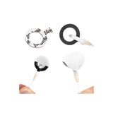 Viviana Round Dot with hole, differerent applications, on a white background.