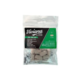 Pack of 10 rectangular beige Viviana Sound Solutions Fur For Lav, on a white background.