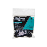 Viviana fur for lav, round, black, 50 pack, on a white background.