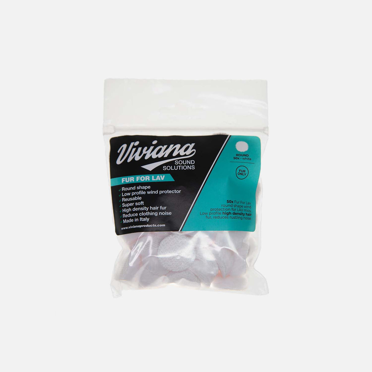 VIVIANA Fur For Lav, Round, 50pcs