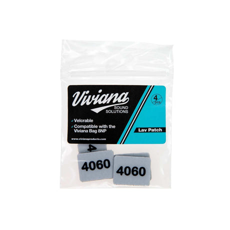 White Viviana Lav Patch for 4060 on a white background.