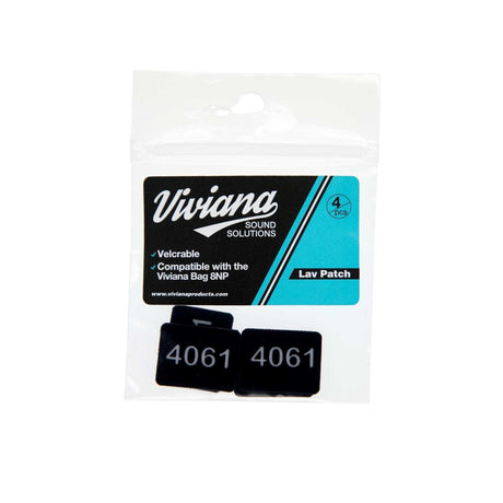 Black Viviana Lav Patch for 4061 on a white background.