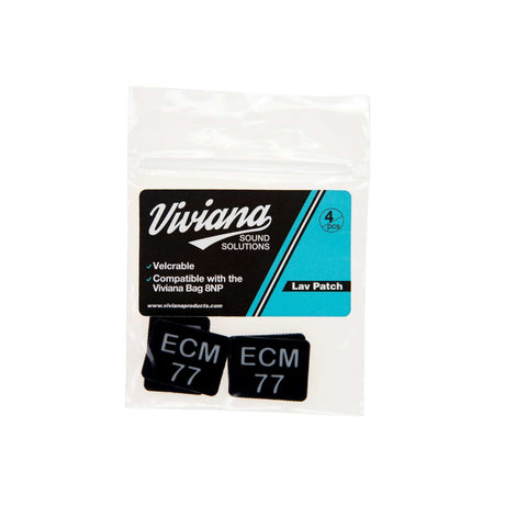 Black ECM77 Lav Patch, on a white background.