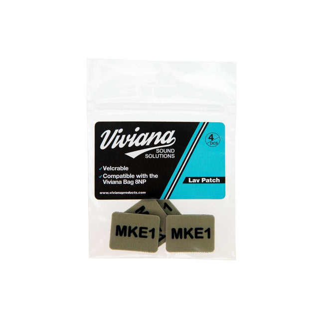 Beige MKE1 Lav Patch on a white background.