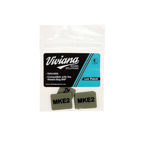 Beige MKE2 Lav Patch on a white background.