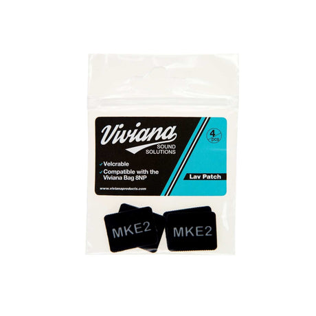 Black MKE2 Lav Patch on a white background.