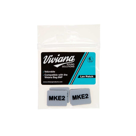 White MKE2 Lav Patch on a white background.