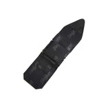 Black Ankle Puffy Pouch on a white background.