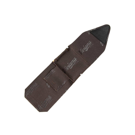 Brown Ankle Puffy Pouch on a white background.