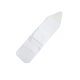 White Ankle Puffy Pouch on a white background.