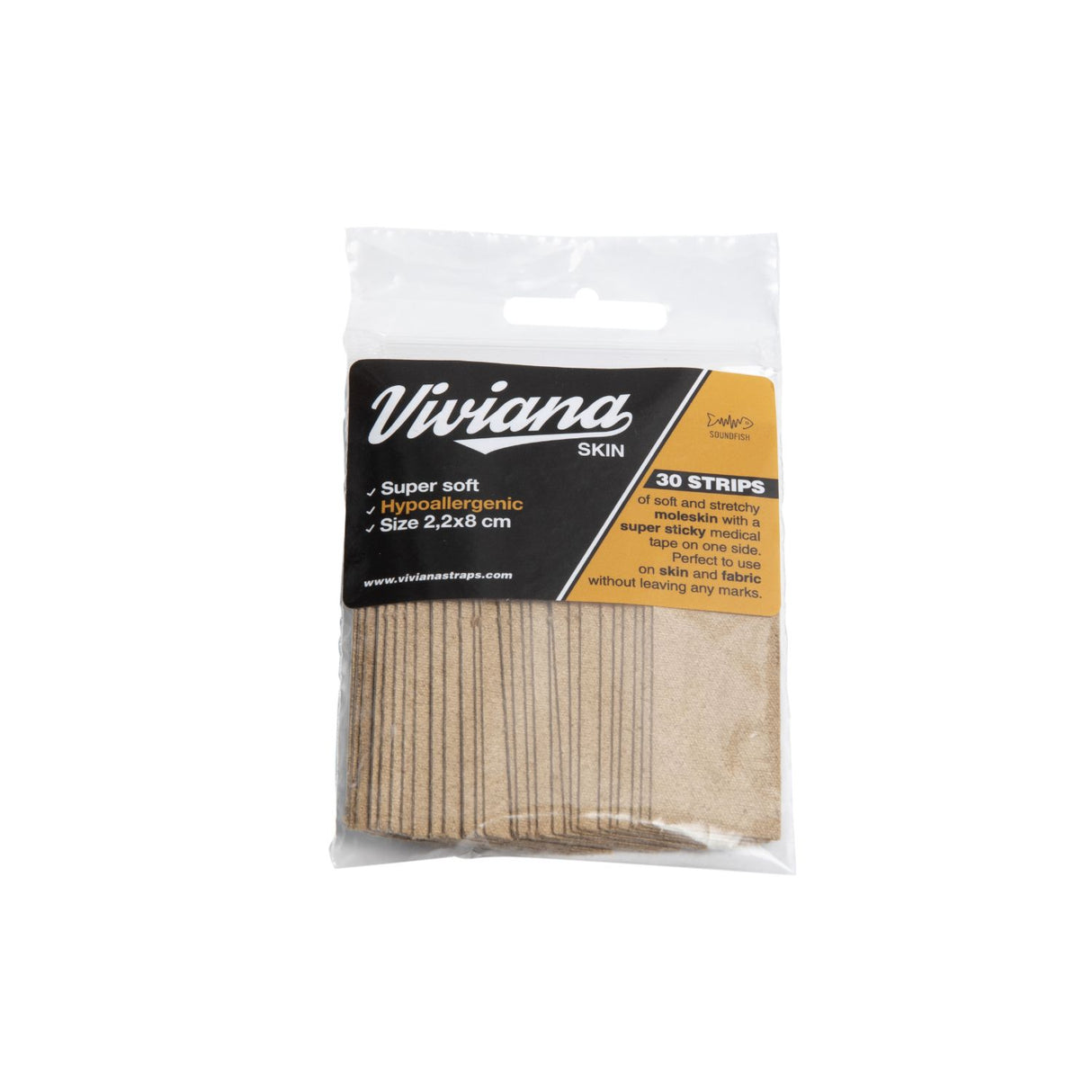 Beige Viviana Skin packaged, on a white background.