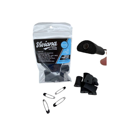 Viv Foam for Lav, black standard size, packaged, and contents displayed.