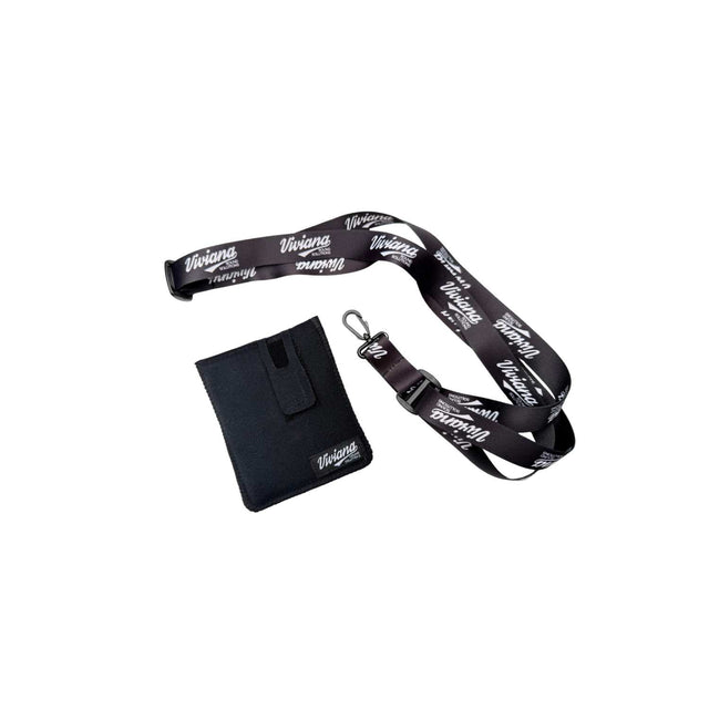 VIV-VSSIEMGTBK pouch and strap, on a white background.