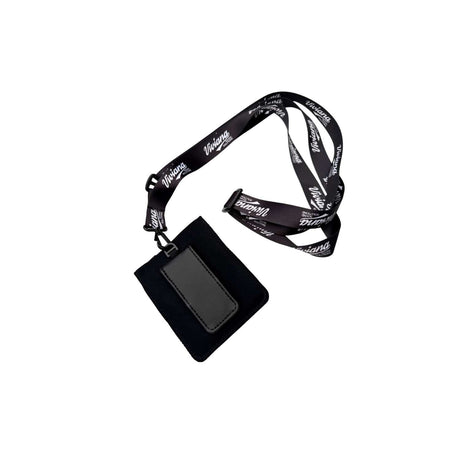 VIV-VSSIEMGTBK pouch and strap, rear view, on a white background.