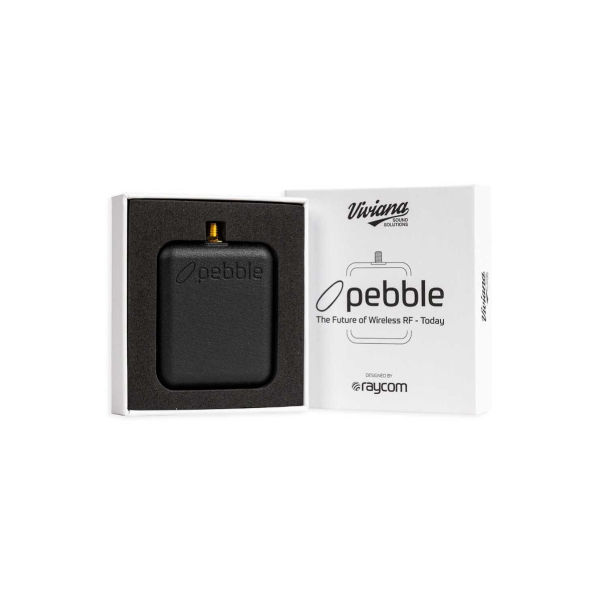 Viviana Pebble open box image, on a white background.