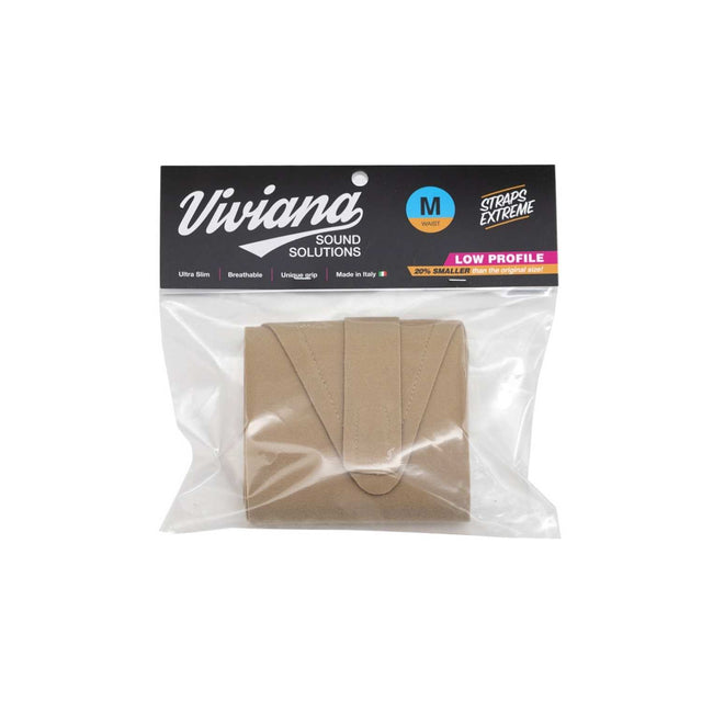 Beige M LP strap, on a white background.