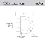 RADIUS 5cm Mushroom Foam (19/22)